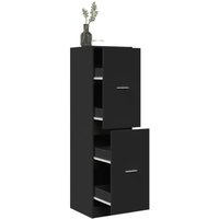Apothekerschrank Schwarz 40x41x144,5 cm Holzwerkstoff - Vidaxl von VIDAXL