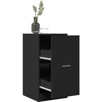 Apothekerschrank Schwarz 40x41x77,5 cm Holzwerkstoff - Vidaxl von VIDAXL