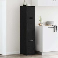 vidaXL Apothekerschrank Schwarz Eichen-Optik 30x41x144,5 cm vidaXL Apothekerschrank Schwarz Eichen-Optik 30x41x144,5 cm von VIDAXL