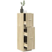 Apothekerschrank Sonoma-Eiche 30x41x118 cm Holzwerkstoff - Vidaxl von VIDAXL