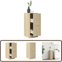 Apothekerschrank Sonoma-Eiche 30x41x77,5 cm Holzwerkstoff - Vidaxl von VIDAXL