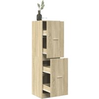 Apothekerschrank Sonoma-Eiche 40x41x144,5 cm Holzwerkstoff - Vidaxl von VIDAXL