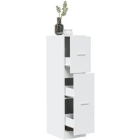 Apothekerschrank Weiß 30x41x118 cm Holzwerkstoff - Vidaxl von VIDAXL
