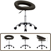 Arbeitshocker auf Rollen Braun Kunstleder - Bürostuhl - Rollstuhl - Arbeitshocker - Höhenverstellbar - Bürobedarf Arbeitshocker auf Rollen Braun Kunstleder - Bürostuhl - Rollstuhl - Arbeitshocker - Höhenverstellbar - Bürobedarf von VIDAXL