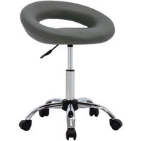 vidaXL Arbeitshocker auf Rollen Grau Kunstleder von VIDAXL