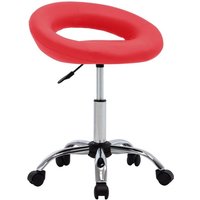 Arbeitshocker auf Rollen Rot Kunstleder vidaXL303785 von VIDAXL