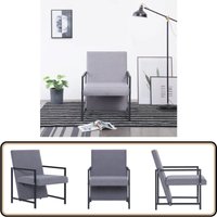 Armlehnsessel Hellgrau Stoff - Esszimmerstuhl - Wohnzimmersessel - Lounge Chair - Designer Stuhl - Moderner Sessel Armlehnsessel Hellgrau Stoff - Esszimmerstuhl - Wohnzimmersessel - Lounge Chair - Designer Stuhl - Moderner Sessel von VIDAXL