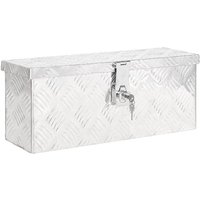 Aufbewahrungsbox Silbern 50x15x20,5 cm Aluminium Vidaxl von VIDAXL