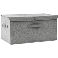 Bonnevie - Aufbewahrungsbox Stoff 50x30x25 cm Grau vidaXL548858 von BONNEVIE