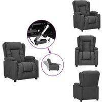 Aufstehsessel Dunkelgrau Stoff - Aufstehsessel - Relaxsessel - Fernsehsessel - Elektrischer Liftstuhl - Komfortstuhl Aufstehsessel Dunkelgrau Stoff - Aufstehsessel - Relaxsessel - Fernsehsessel - Elektrischer Liftstuhl - Komfortstuhl von VIDAXL