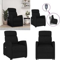 Aufstehsessel Schwarz Stoff - Aufstehsessel - Relaxsessel - Fernsehsessel - Bequeme Sessel - Elektrischer Lift - Home & Living von VIDAXL