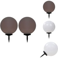 Außen-Solarlampen 2 Stk. led Kugel 50 cm rgb - LED-Gartenleuchte - Solarleuchte - Außenscheinwerfer - Outdoor-Beleuchtung - Dekobeleuchtung von VIDAXL