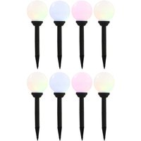 Außen-Solarlampen 8 Stk. led Kugel 15 cm rgb Vidaxl 587117 von VIDAXL