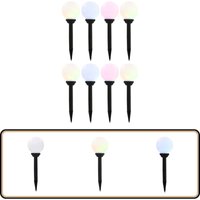 Außen-Solarlampen 8 Stk. led Kugel 15 cm rgb - Outdoor-Beleuchtung - Solarleuchte - Gartenbeleuchtung - Terrasse Beleuchten - Wegbeleuchtung von VIDAXL