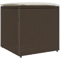 Kissenbox mit Speicher Braun 50 x 50 x 50 cm Poly-Rattan Vidaxl Kissenbox mit Speicher Braun 50 x 50 x 50 cm Poly-Rattan Vidaxl von VIDAXL