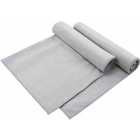 Außenstuhl Handtücher 2 pcs Grau 130 x 60 cm vidaXL von VIDAXL