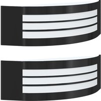 Außenwandleuchte 2 Stk. Schwarz Edelstahl IP44 Vidaxl Außenwandleuchte 2 Stk. Schwarz Edelstahl IP44 Vidaxl von VIDAXL