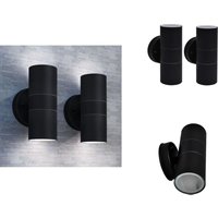 Außenwandleuchten 2 Stk. Edelstahl Auf-/Abwärts - Außenwandleuchte - Edelstahl - Schwarze Wandleuchte - LED-Leuchte Außen - Gartenbeleuchtung Außenwandleuchten 2 Stk. Edelstahl Auf-/Abwärts - Außenwandleuchte - Edelstahl - Schwarze Wandleuchte - LED-Leuchte Außen - Gartenbeleuchtung von VIDAXL