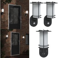 Außenwandleuchten mit Bewegungsmelder 2 Stk. Schwarz Edelstahl - Outdoor-Beleuchtung - Wandleuchte - Bewegungsmelder - Edelstahl - Gartenbeleuchtung Außenwandleuchten mit Bewegungsmelder 2 Stk. Schwarz Edelstahl - Outdoor-Beleuchtung - Wandleuchte - Bewegungsmelder - Edelstahl - Gartenbeleuchtung von VIDAXL