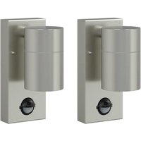 Außenwandlampen 2 pcs Silber 6,5 x 10,5 x 16 cm Edelstahl Vidaxl von VIDAXL