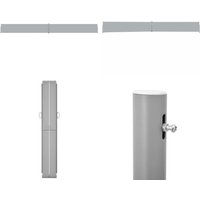 Ausziehbare Seitenmarkise 140x1200 cm Anthrazit - Terrassenmarkise - Balkonmarkise - Sonnenschutz - Sichtschutz - Seitenmarkise - Home & Living von VIDAXL