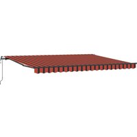 Automatische Einziehbare Markise Orange und Braun 450x350 cm Vidaxl Automatische Einziehbare Markise Orange und Braun 450x350 cm Vidaxl von VIDAXL