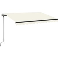 Bonnevie - Automatische Markise mit led & Windsensor Sonnenmarkise 350x250 cm Creme vidaXL von BONNEVIE