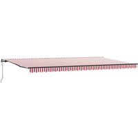Automatische einziehbare Markise in Rot und Weiß Streifen 600x300 cm Vidaxl Automatische einziehbare Markise in Rot und Weiß Streifen 600x300 cm Vidaxl von VIDAXL