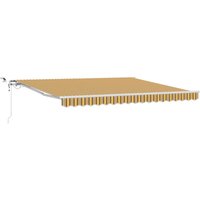 Automatische einziehbare Markise mit LED-bunten Streifen 400x350 cm Vidaxl Automatische einziehbare Markise mit LED-bunten Streifen 400x350 cm Vidaxl von VIDAXL