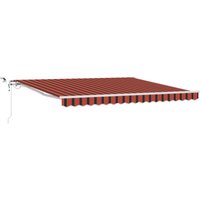 Automatische einziehbare Markise mit led in Orange und Braun 400x350 cm Vidaxl Automatische einziehbare Markise mit led in Orange und Braun 400x350 cm Vidaxl von VIDAXL