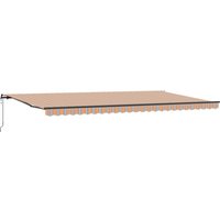 Automatische einziehbare Markise mit mehrfarbigem Streifen 600x300 cm vidaXL von VIDAXL