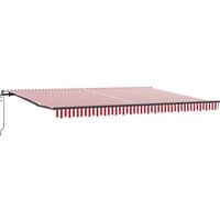 Automatische einziehbare Markise mit rot-weißem Streifen 450x350 cm Vidaxl Automatische einziehbare Markise mit rot-weißem Streifen 450x350 cm Vidaxl von VIDAXL