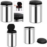Automatischer Sensor-Mülleimer 30 l Edelstahl - Mülleimer - Abfalleimer - Home & Living - Silber von VIDAXL