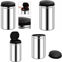 Automatischer Sensor-Mülleimer 40 l Edelstahl - Mülleimer - Abfalleimer - Home & Living - Silber von VIDAXL