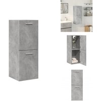 Vidaxl - Bad-Hängeschrank Betongrau 30x30x80 cm Holzwerkstoff - Bad-Hängeschrank - Bad-Hängeschränke - Badschrank - Badezimmerschrank Vidaxl - Bad-Hängeschrank Betongrau 30x30x80 cm Holzwerkstoff - Bad-Hängeschrank - Bad-Hängeschränke - Badschrank - Badezimmerschrank von VIDAXL