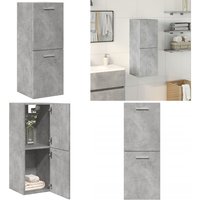 Vidaxl - Bad-Hängeschrank Betongrau 30x30x80 cm Holzwerkstoff von VIDAXL