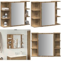 Vidaxl - Bad-Spiegelschrank Artisan-Eiche 80x20,5x64cm Holzwerkstoff Vidaxl - Bad-Spiegelschrank Artisan-Eiche 80x20,5x64cm Holzwerkstoff von VIDAXL