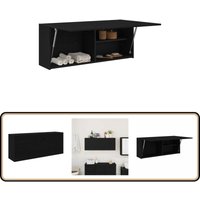 Bad-Wandschrank Schwarz 100x25x40 cm Holzwerkstoff - Vidaxl von VIDAXL