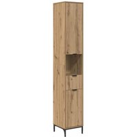 Bad hoher Schrank mit Tür Eiche handwerklich 31,5 x 33 x 190 cm vidaXL Bad hoher Schrank mit Tür Eiche handwerklich 31,5 x 33 x 190 cm vidaXL von VIDAXL