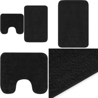 Vidaxl - Badematten-Set 2-tlg. Stoff Anthrazit - Badematte - Badematten - Home & Living - Anthrazit von VIDAXL