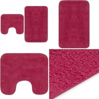 Vidaxl - Badematten-Set 2-tlg. Stoff Fuchsia - Badematte - Badematten - Home & Living - Rosa von VIDAXL