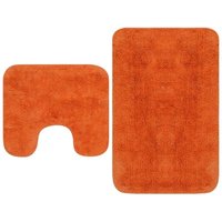 vidaXL Badematten-Set 2-tlg. Stoff Orange vidaXL Badematten-Set 2-tlg. Stoff Orange von VIDAXL