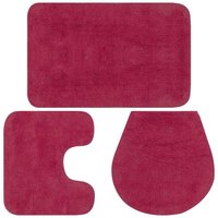 Badematten-Set 3-tlg. Stoff Fuchsia Vidaxl 385720 Badematten-Set 3-tlg. Stoff Fuchsia Vidaxl 385720 von VIDAXL