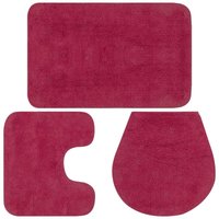 Badematten-Set 3-tlg. Stoff Fuchsia vidaXL385720 von BONNEVIE