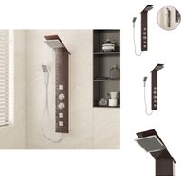 Vidaxl - Badewannen- & Duschdüsen - Living Duschpaneel-System Glas Braun Vidaxl - Badewannen- & Duschdüsen - Living Duschpaneel-System Glas Braun von VIDAXL
