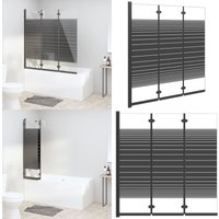 Badewannenfaltwand 3-teilig 130x130 cm esg Schwarz - Badewannenfaltwand - Badewannenfaltwände - Home & Living Badewannenfaltwand 3-teilig 130x130 cm esg Schwarz - Badewannenfaltwand - Badewannenfaltwände - Home & Living von VIDAXL