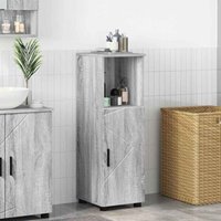 Badezimmerschrank mit Speicher Graues Sonoma 30 x 35 x 95 cm vidaXL von VIDAXL
