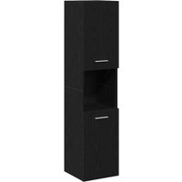 Badezimmer Schrank mit Regal Schwarze Eiche 30 x 30 x 130 cm Vidaxl Badezimmer Schrank mit Regal Schwarze Eiche 30 x 30 x 130 cm Vidaxl von VIDAXL