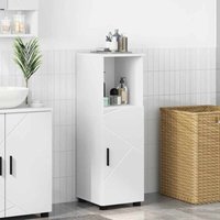 Badezimmer Schrank mit Tür Weiß 30 x 35 x 95 cm Holzwerkstoff vidaXL von VIDAXL