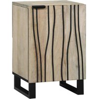 Badezimmer Schrank mit Tür Braun und Schwarz 38 x 33.5 x 58 cm vidaXL von VIDAXL